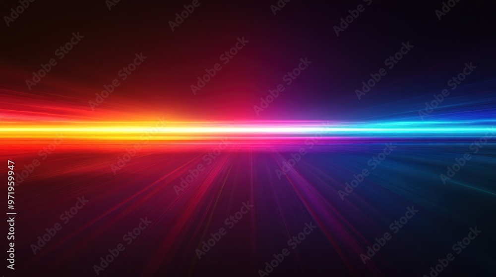 Abstract Background with Red, Yellow, and Blue Light Streaks Abstract Background with Red, Yellow, and Blue Light Streaks