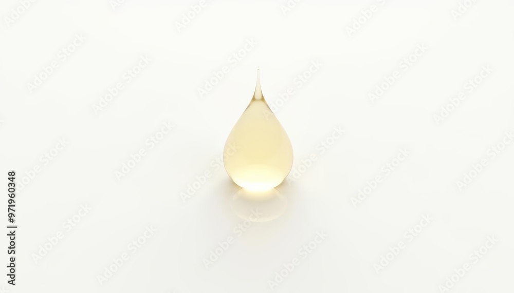  Elegant simplicity  A single pearl on a white background