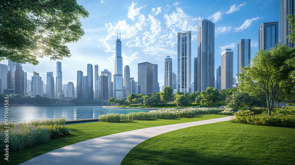 Obraz premium city skyline