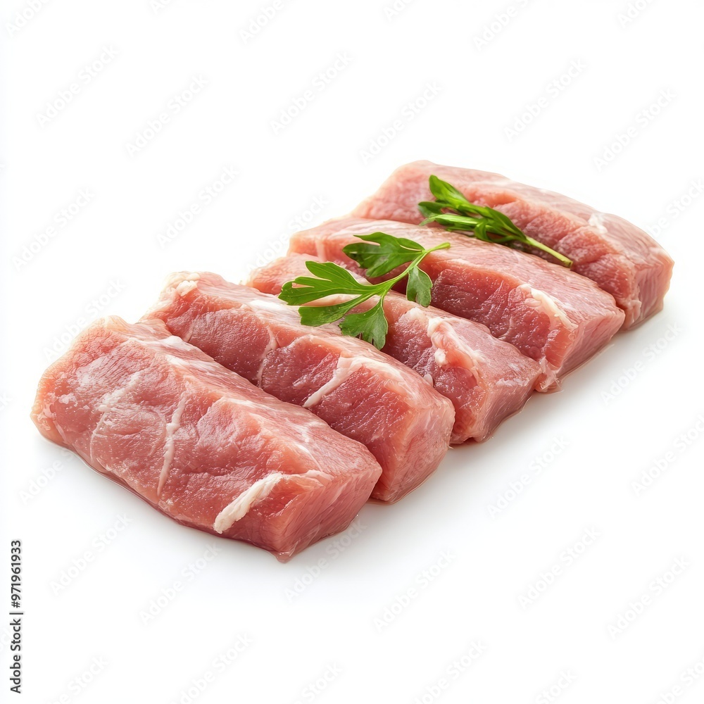 pork tenderloin isolated on white background. pork tenderloin isolated on white background.