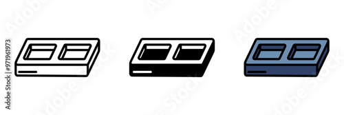 Resin Mold Icon, A reusable mold used for casting resin into various shapes, commonly used in jewelry-making or decorative crafts.