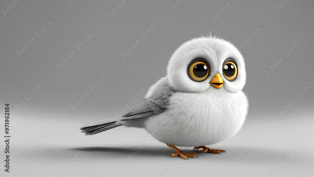 3D style cute bird 3D style cute bird