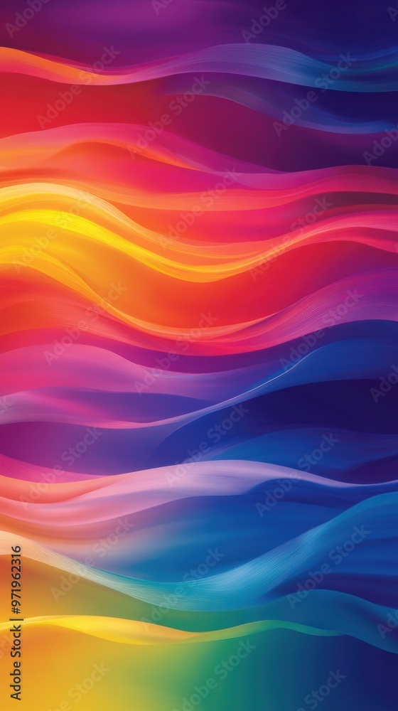 Abstract Colorful Wavy Background with Vibrant Hues Abstract Colorful Wavy Background with Vibrant Hues