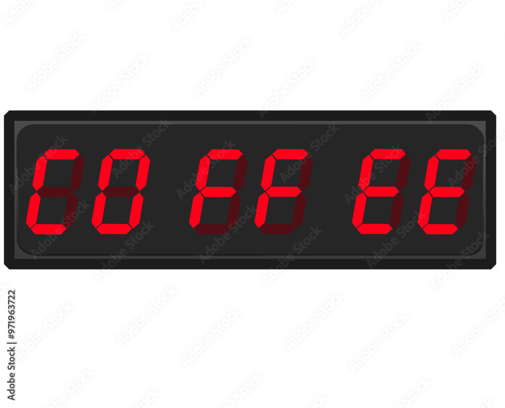 Retro digital clock display that says coffee Retro digital clock display that says coffee