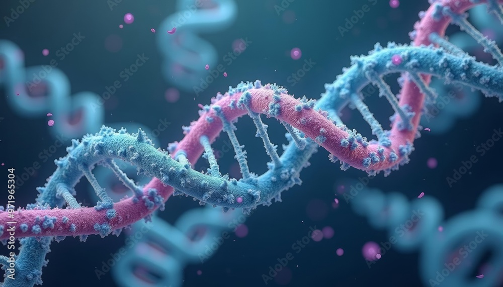  Exploring the beauty of DNA structure in a digital art form