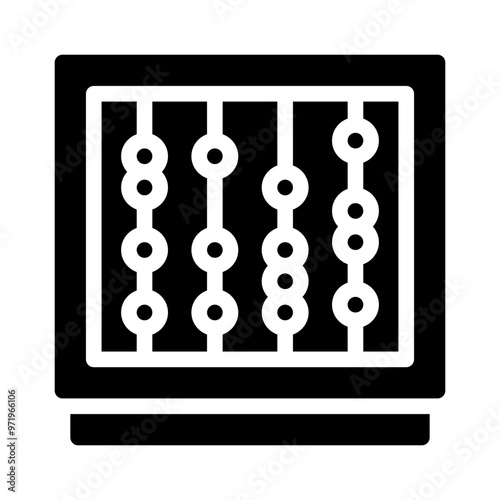 counting glyph icon