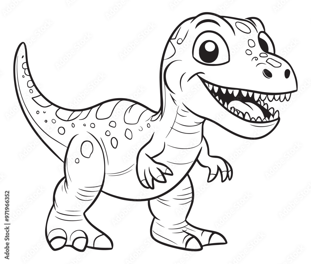 Naklejka premium Tyrannosaurus rex dinosaur vector dinosaur illustration