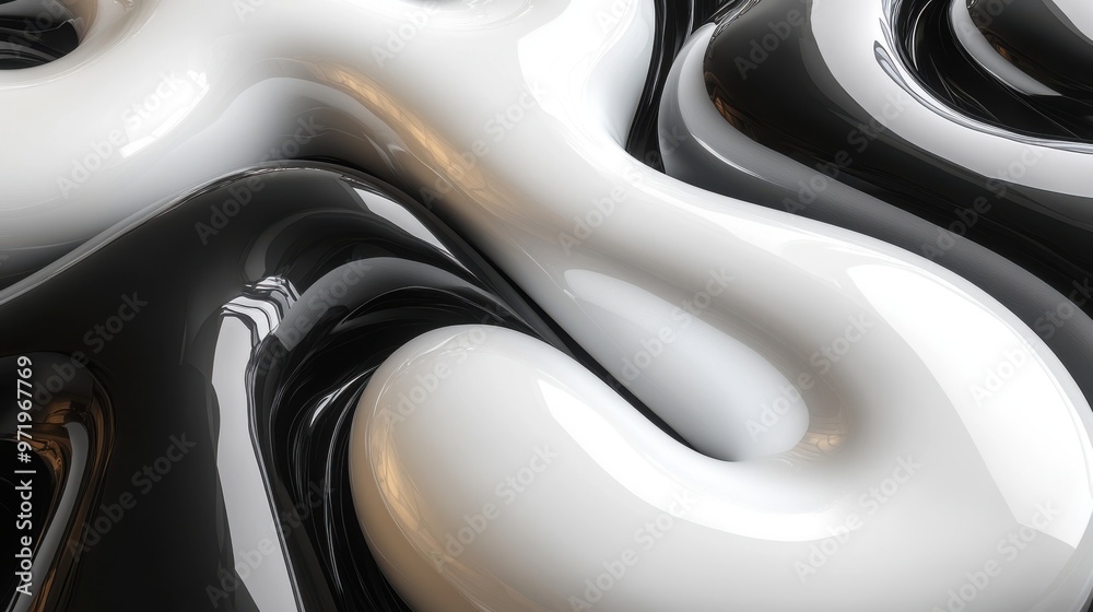 abstract modern backgroun with black an white tangle pipes abstract modern backgroun with black an white tangle pipes