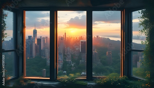 Contrasting Urban and Natural Landscapes Viewed Through Diverse Windows