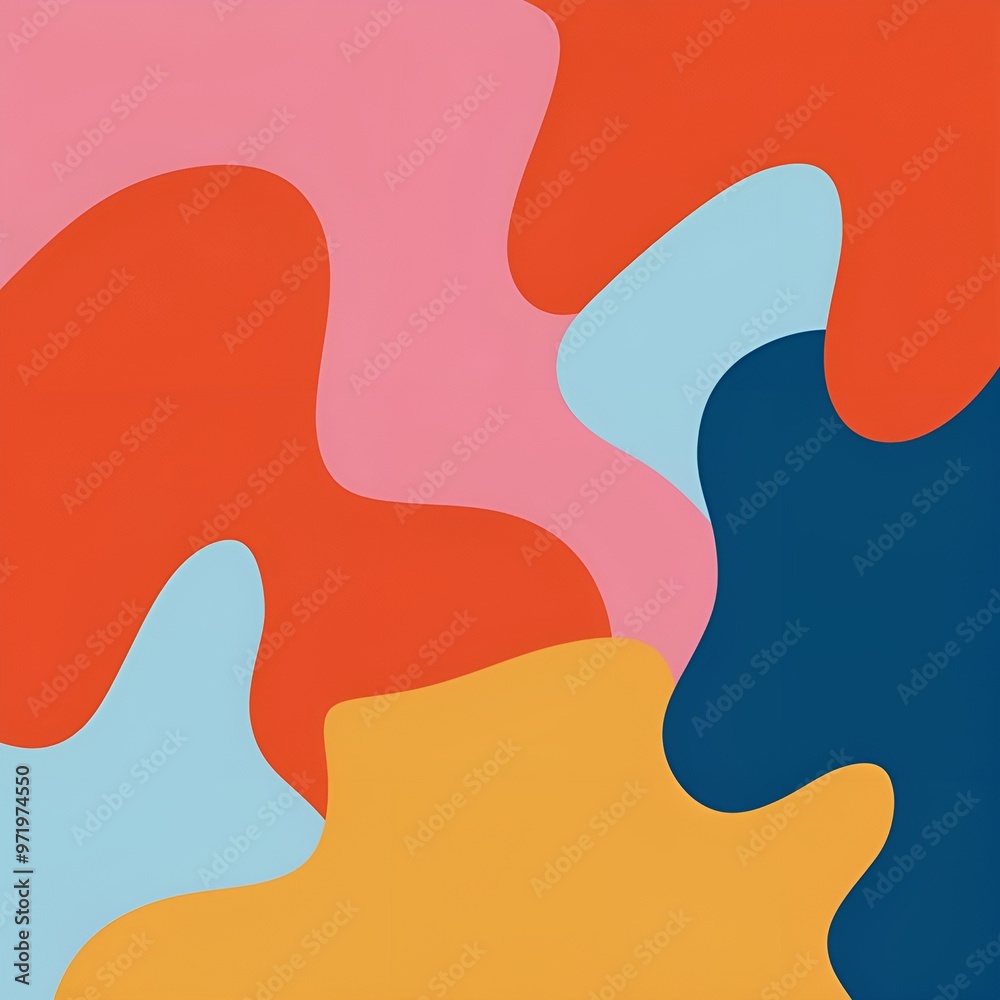Abstract Color Play: A Symphony of Shapes and Hues Abstract Color Play: A Symphony of Shapes and Hues