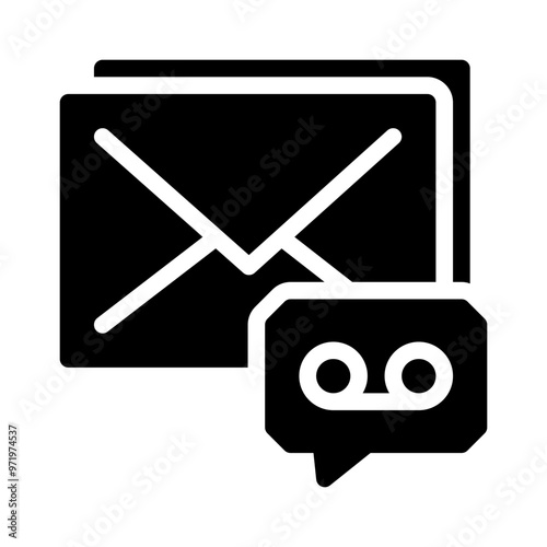 voicemail glyph icon
