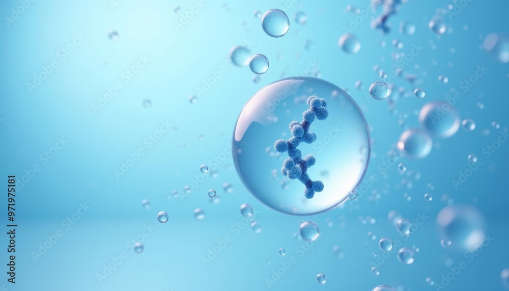 Molecular science in motion A DNA double helix encased in a droplet Molecular science in motion A DNA double helix encased in a droplet