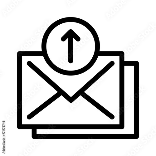 фотографія outbox line icon