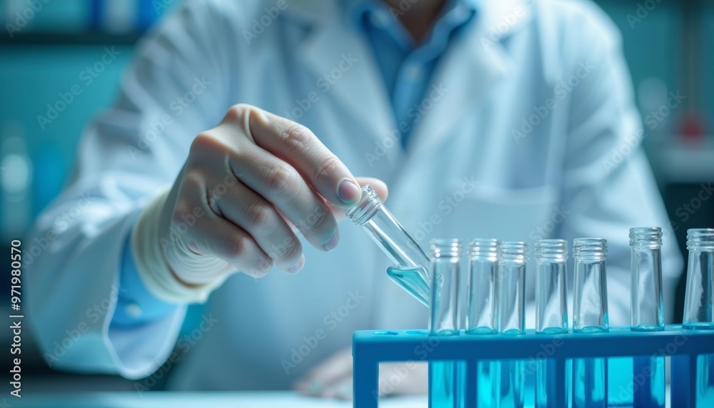 Experimenting with precision A scientist at work in the lab Experimenting with precision A scientist at work in the lab