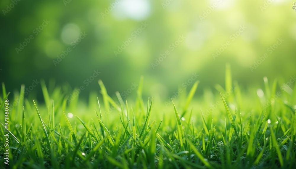 Vibrant green field perfect for a sunny day Vibrant green field perfect for a sunny day