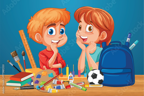 Kids Enjoying Creative School Activities