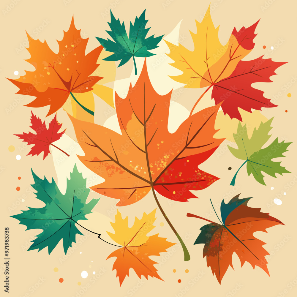 autumn leaves illustration autumn leaves illustration