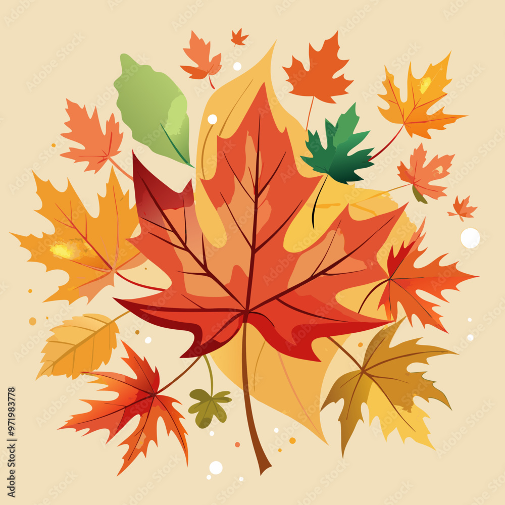 autumn leaves illustration autumn leaves illustration