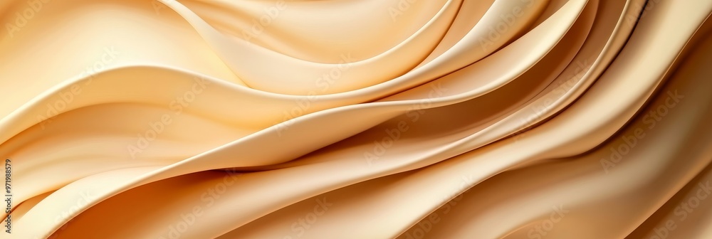A smooth, flowing background with soft, warm beige hues. The delicate curves and subtle lighting evoke a sense of luxury, elegance, and tranquility. This image is ideal for creating a sophisticated an A smooth, flowing background with soft, warm beige hues. The delicate curves and subtle lighting evoke a sense of luxury, elegance, and tranquility. This image is ideal for creating a sophisticated an