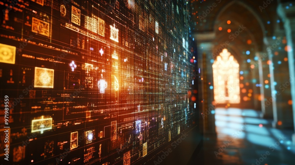 A digital interface where the principles of religious tolerance are explored through interactive content and discussions,