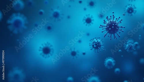  Microscopic view of a virus a threat to global health