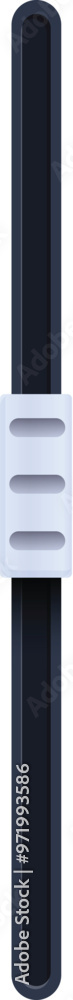 Simple black vertical scroll bar with a square handle button is isolated on a white background Simple black vertical scroll bar with a square handle button is isolated on a white background