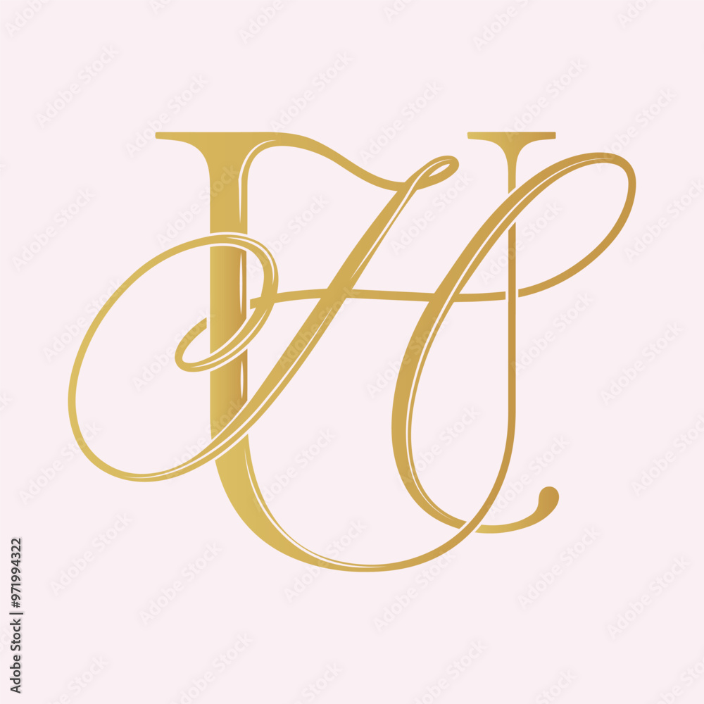 HU, UH, logo HU, Letter HU, monogram HU, vector, logo, Wedding Monogram Initials, Wedding Logo,Wedding  Monogram, Logo Design
