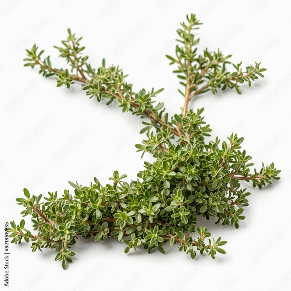 Herbal thyme, isolated on white background Herbal thyme, isolated on white background