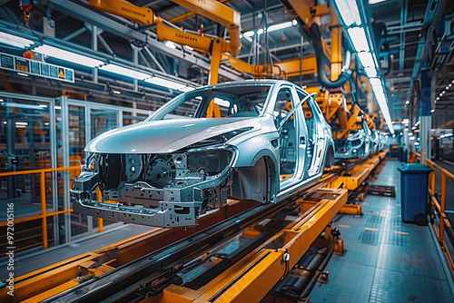 Cars assembled in a smart car factory
