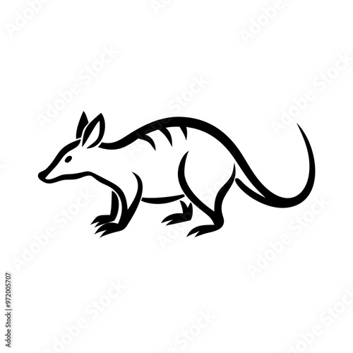 Armadillo Vector Illustration for SVG, Cricut, and Silhouette - Clipart, Logo Icon, and T-shirt Graphics