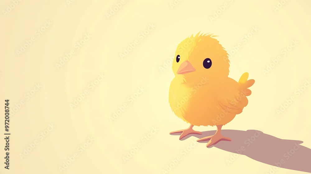 Minimalist Baby Chicken Design, Featuring a Simple and Clean Aesthetic. The Image Emphasizes the Soft, Delicate Features of the Chick, Perfect for Modern and Minimalist Visuals. Minimalist Baby Chicken Design, Featuring a Simple and Clean Aesthetic. The Image Emphasizes the Soft, Delicate Features of the Chick, Perfect for Modern and Minimalist Visuals.