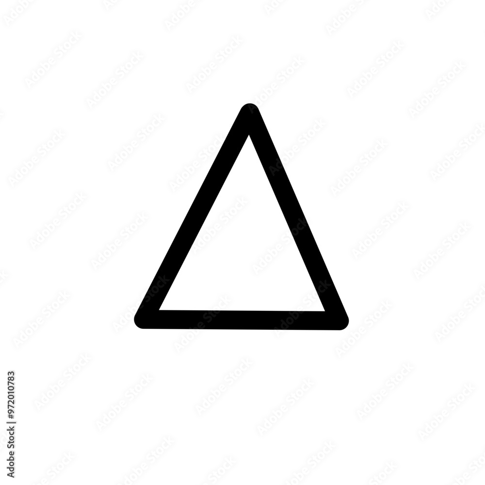 Isosceles triangle shape Isosceles triangle shape