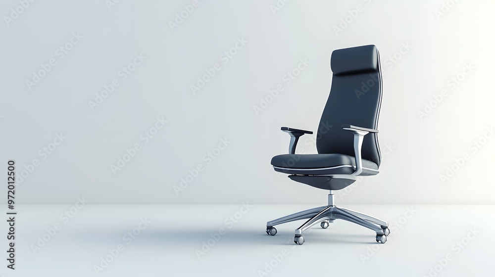 69. A lifelike 3D render of a modern ergonomic office chair with a sleek design, isolated on a pristine white background 69. A lifelike 3D render of a modern ergonomic office chair with a sleek design, isolated on a pristine white background