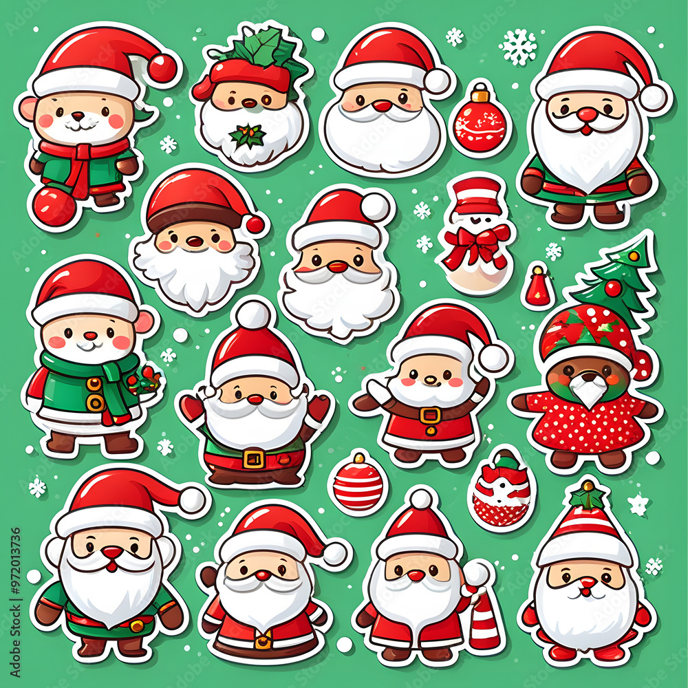Stickers , Icons and elements of Christmas theme for any decorations. Stickers , Icons and elements of Christmas theme for any decorations.