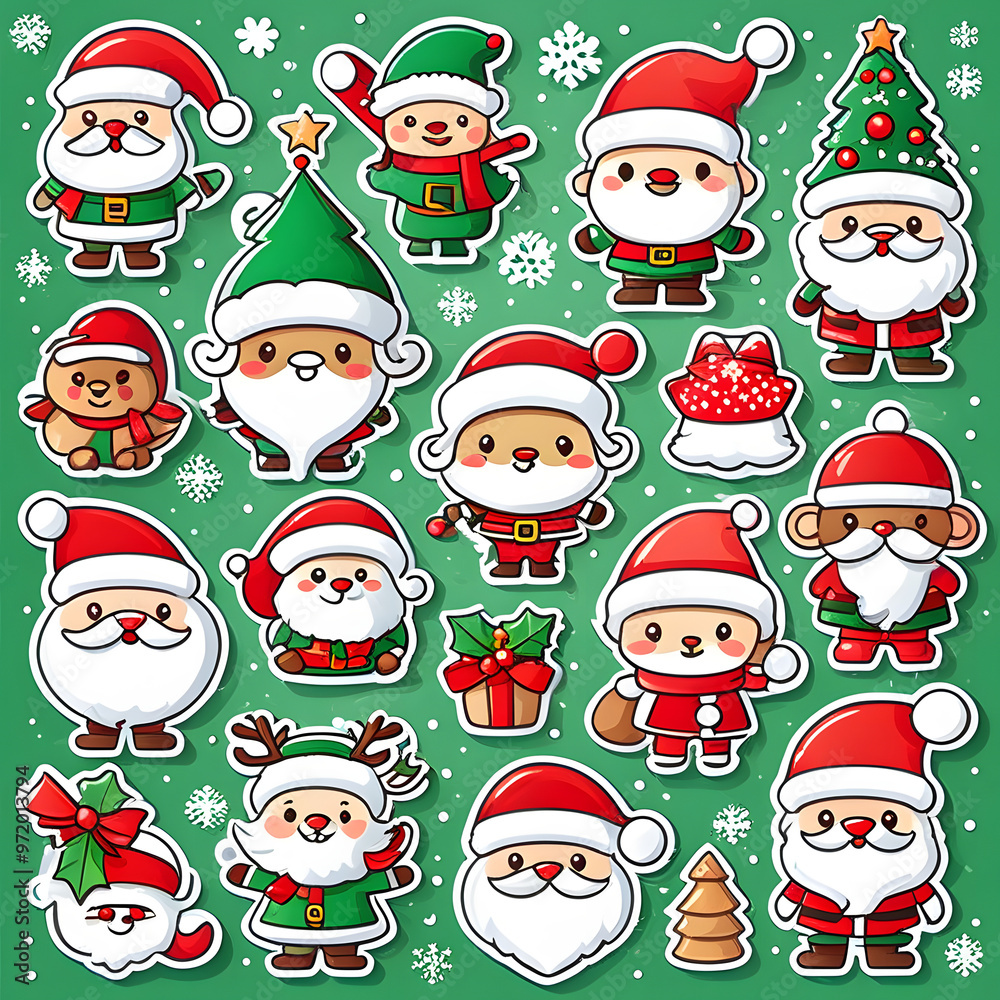 Stickers , Icons and elements of Christmas theme for any decorations. Stickers , Icons and elements of Christmas theme for any decorations.
