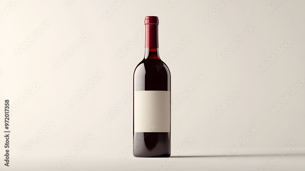 47. A detailed 3D render of a stylish wine bottle with an elegant label, isolated on a pristine white background 47. A detailed 3D render of a stylish wine bottle with an elegant label, isolated on a pristine white background