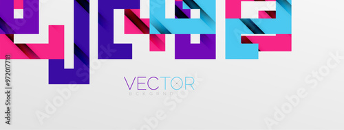 Color bend lines with shadow texture effect. Vector Illustration For Wallpaper, Banner, Background, Card, Book Illustration, landing page