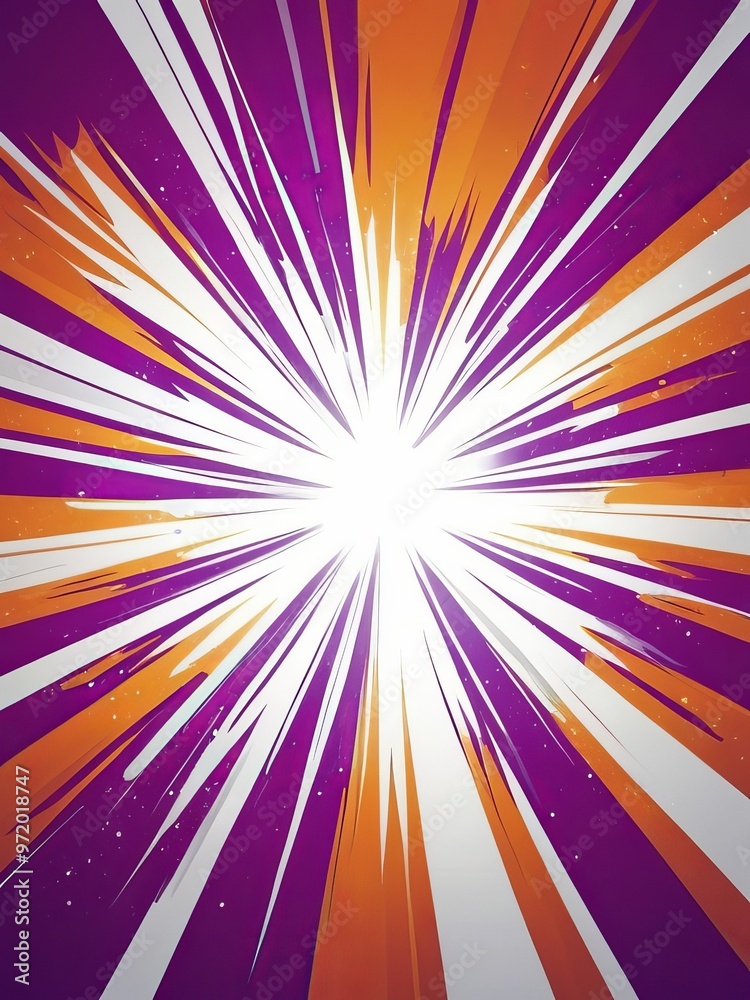 A purple sunburst background . The center of the explosion is bright and white, with rays spreading out in all directions. It's a vibrant and energetic design A purple sunburst background . The center of the explosion is bright and white, with rays spreading out in all directions. It's a vibrant and energetic design