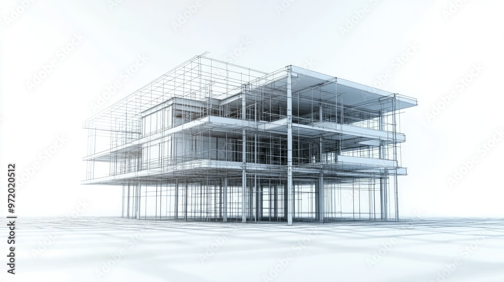 Abstract 3D structure showing cost management, with ample room for copy space. Abstract 3D structure showing cost management, with ample room for copy space.