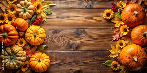 autumn halloween themed banner template with copy space for text