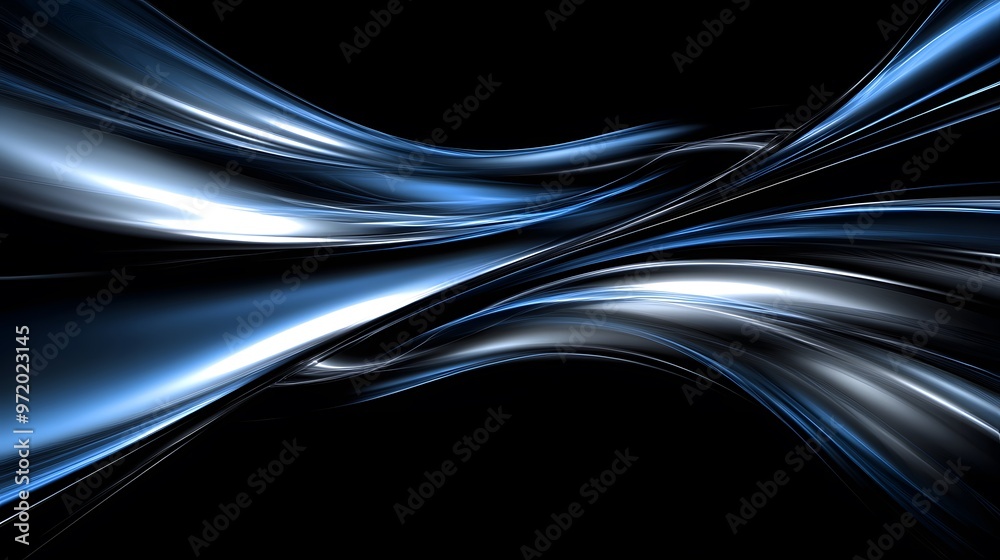Abstract Blue And Black Swirling Design Modern Futuristic Background Abstract Blue And Black Swirling Design Modern Futuristic Background