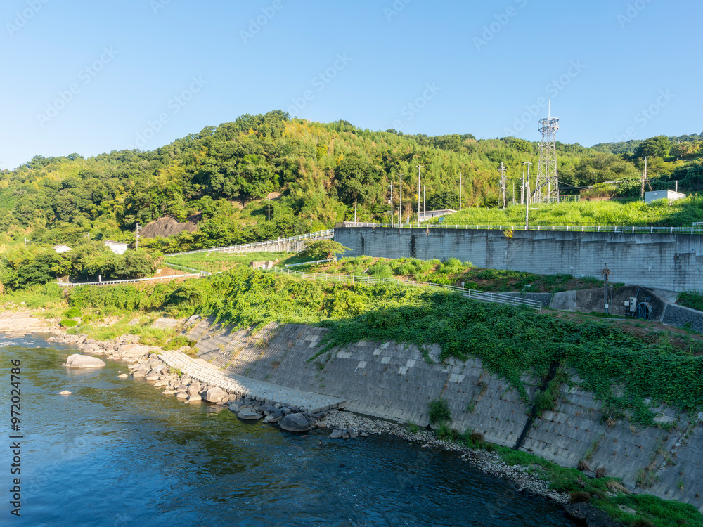 大和川の亀の瀬地滑り地区 大和川の亀の瀬地滑り地区