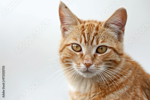 An Adult Cat Isolated on a Transparent Background. Generative AI