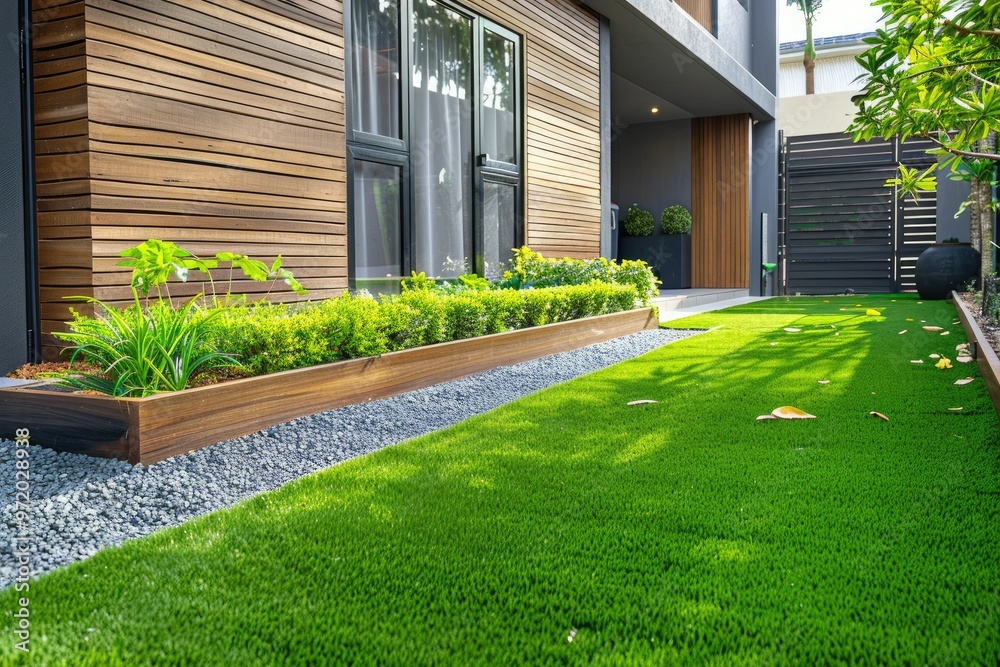 Australian Home with Artificial Grass Lawn Australian Home with Artificial Grass Lawn