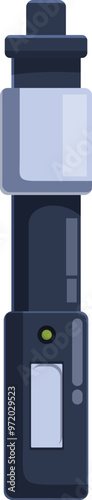 Vape pen electronic cigarette device with button and mouthpiece