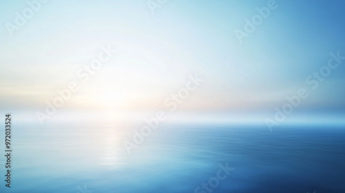 Wallpaper Mural blurred gradient background transitioning smoothly from white to blue, evoking calmness, purity, and tranquility Torontodigital.ca