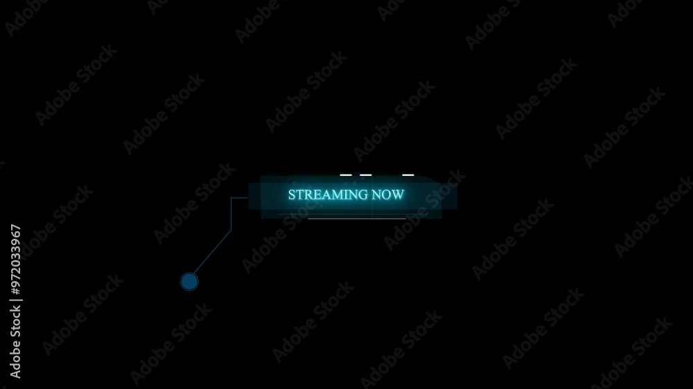 Streaming Now Lower third animation of media person or tv news title, news studio animation of call out box Streaming Now Lower third animation of media person or tv news title, news studio animation of call out box