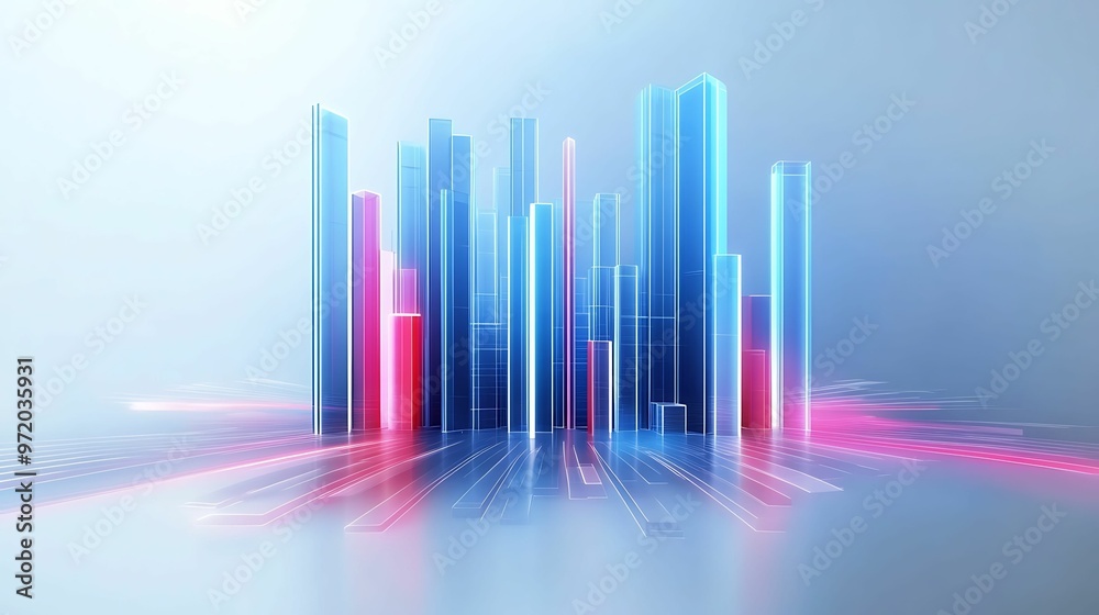 3D Simulation of Policy-Driven Economic Trends Regulation Effects with Copy Space for Text 3D Simulation of Policy-Driven Economic Trends Regulation Effects with Copy Space for Text