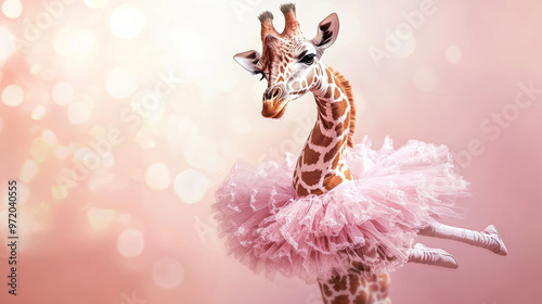 “Giraffe’s Pirouette: Dance of the Tallest” photo