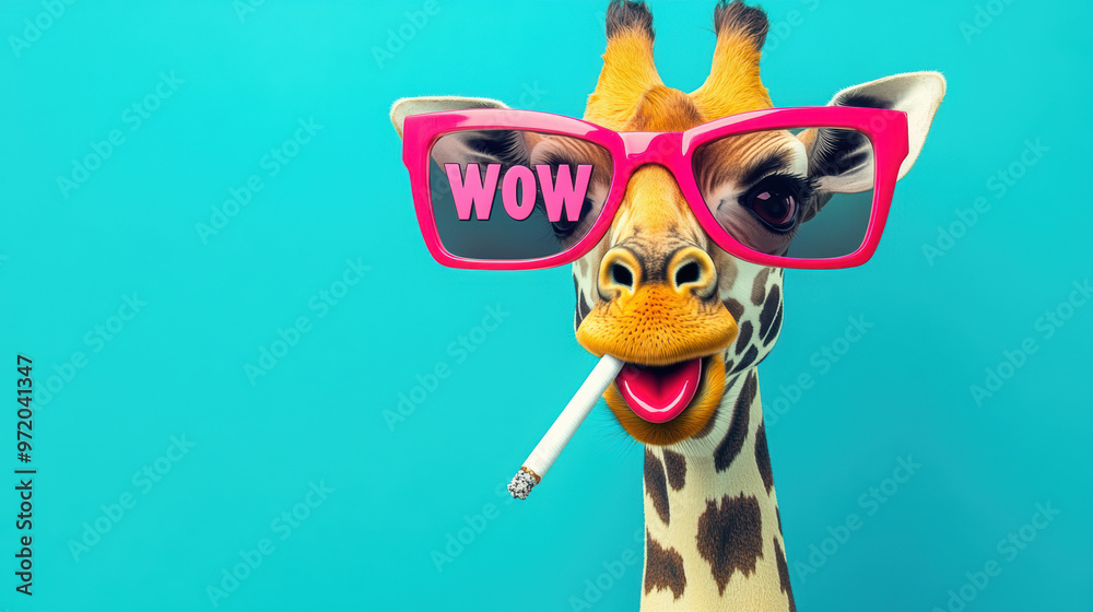 Fototapeta premium Cool Giraffe.